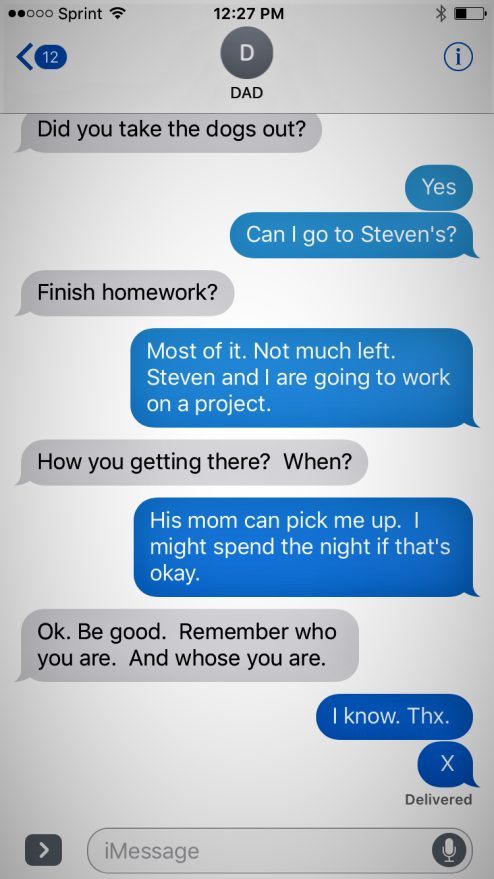 Dad Receives Coded Text Message From Son, Rushes To Help Him