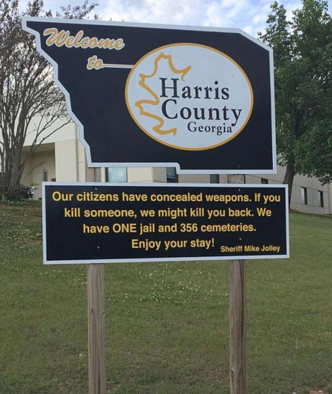 Guns Welcome Sign Posted At 57,000 Business, Causes Some Concerns