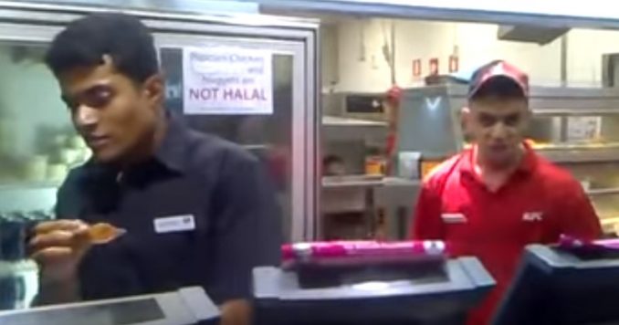 Muslim KFC Employee Screams, Threatens Customer Who Wants Bacon