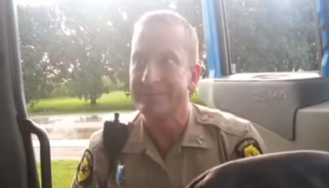 Cop Pulls Over Truck Driver Brian Miner For 'Illegal Use Of Horn'