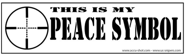 Peace Symbol On Bumper Sticker Leaves Gun Control Activists Outraged