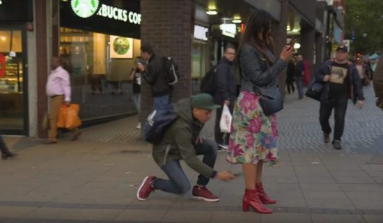 Pretty Girl Shows Her Panties In Public Claims It’s For A Good Cause