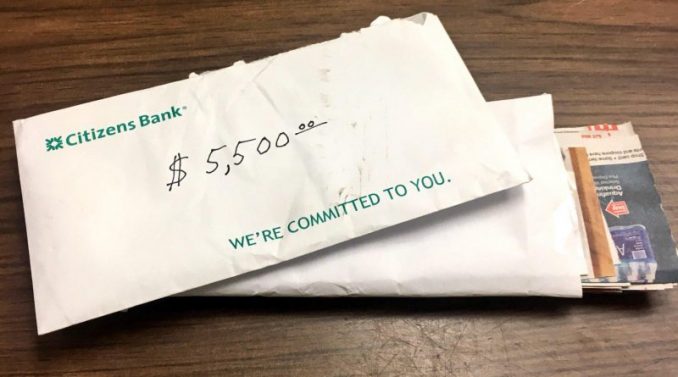 Woman Hands Police Citizens Bank envelope — Now They're Looking For Her