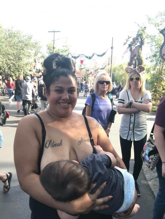 Brittni Medina Outrage Patrons At Disneyland When She Breastfed Her Son