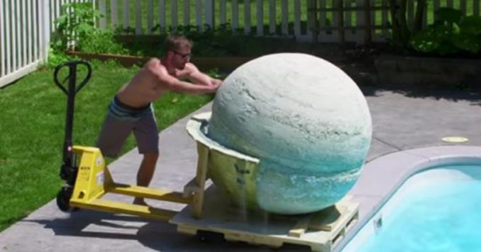 Group Makes 2,000-Pound Bath Bomb — Watch When They Drop It In The Pool