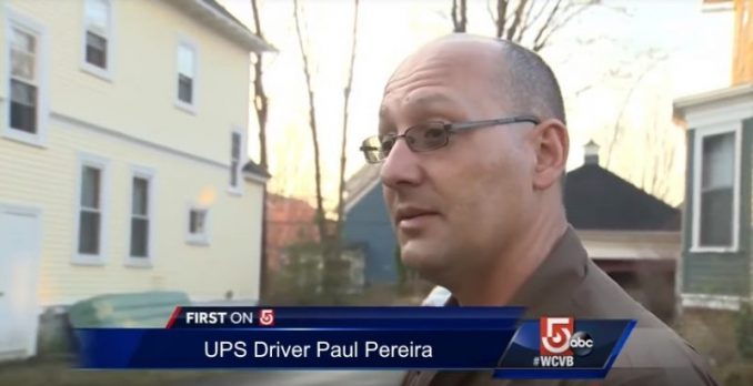UPS Driver Paul Pereira Bangs On Door, Woman Opens It To Find Porch On Fire