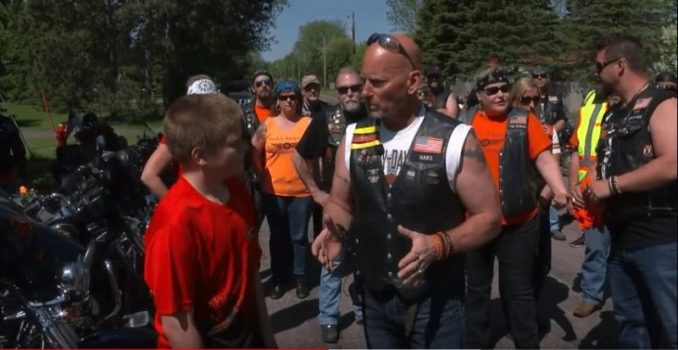 Bikers Storm Neighborhood Looking For Zane Omlid, Who Was Bullied