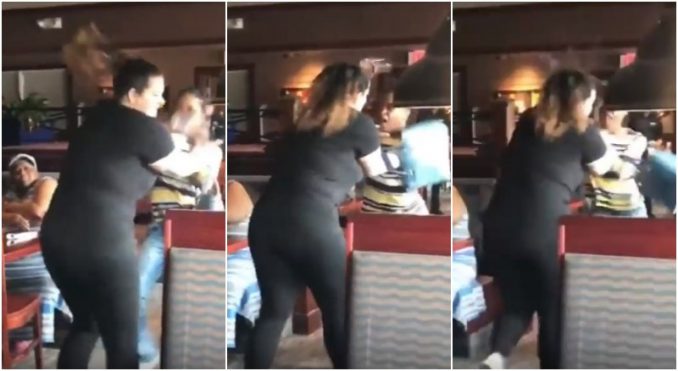 Red Lobster Rumble: Mom Smashes Glass Over Head Of Waitress