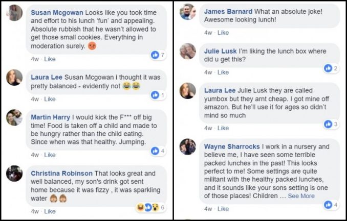 Laura Lee Baffled As Son Packed School Lunch Is Sent Home