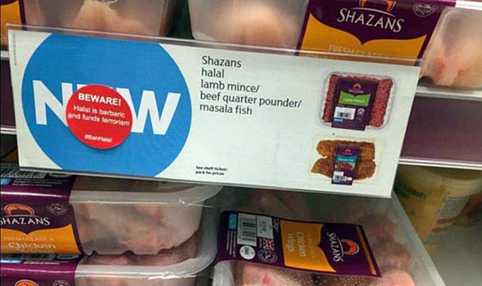 Muslims Go To Buy Halal Meat At Supermarket, Outraged To See Sticker