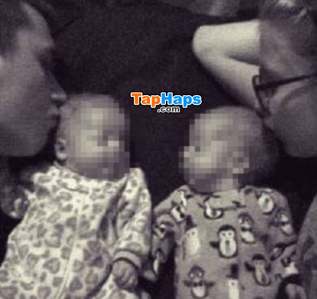 Jordan Lanie Swenson and Marion Austin Dycus with their twins