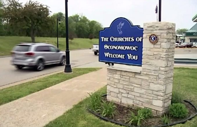 In Oconomowoc, Wisconsin, several churches united to gather funds for a welcome sign, which would stand near the edge of the town to greet newcomers of all backgrounds.