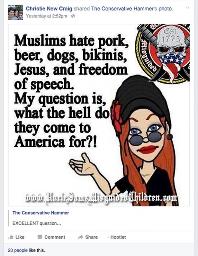 Christie New Craig Muslim question