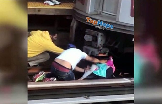 Fernando Balbuena Flores Dad Jumps In Front Of Train With Child Mom Claims Angels Appeared