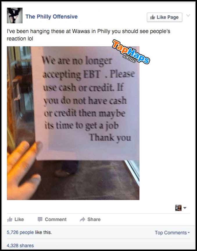 Jay Jay McGuire Insult Comic Accused Of Shaming Welfare Users With Harsh Sign At Store