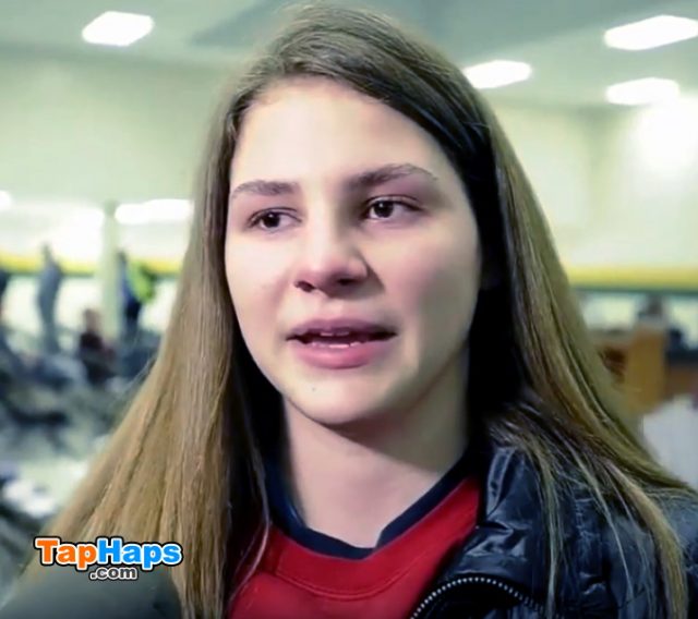 Julia Burca Teen Swimmer Fights Tears After School Board Votes To Allow Trans Students In Locker Room