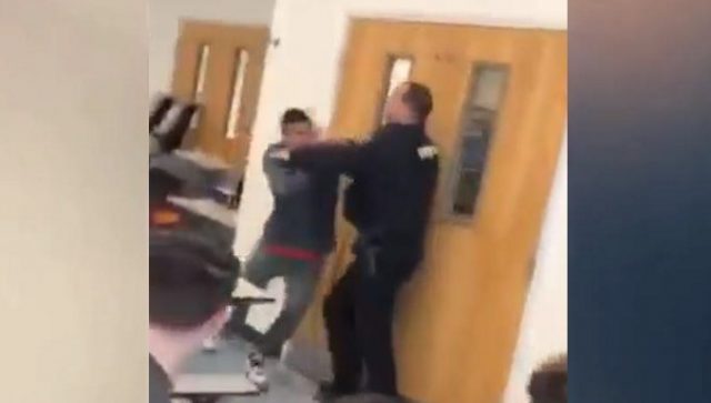 Loudoun County Sheriff High Schooler Punches Sheriff Deputy In Face During Cafeteria Fight But Deputy Is Not In Mood To Play