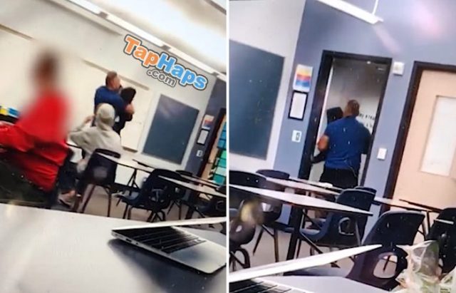 Jeffrey Paffumi Teacher Carries Hostile Teen Out Of Class Parents Have Him Arrested
