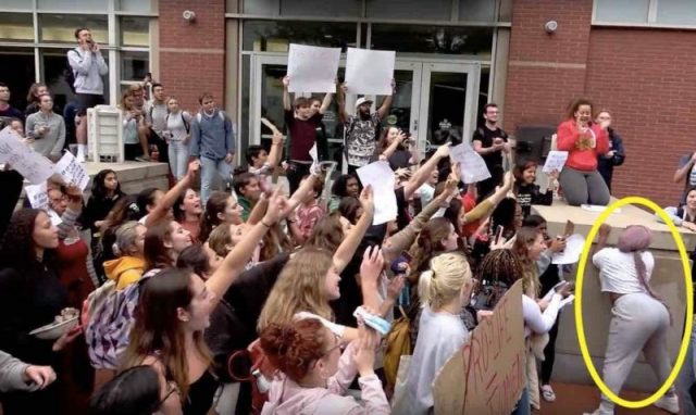 TFP Student Action Spitting Twerking Violent Pro Abortion Mob Confronts Pro Life Group