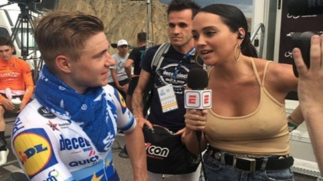 Sven Spoormakers Feminists Outraged By Cyclist Comments About Braless ESPN Reporter Top