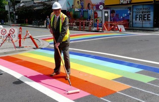 rainbow crosswalk