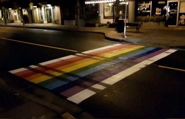 rainbow crosswalk