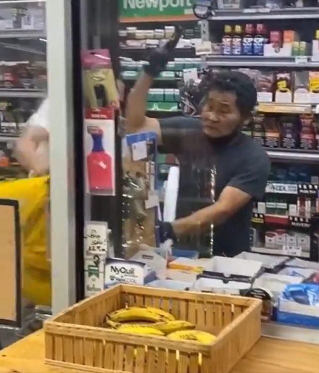 Asian store employees