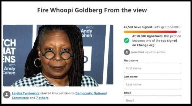 View fans demand whoopi goldberg be fired over disturbing behavior | us news